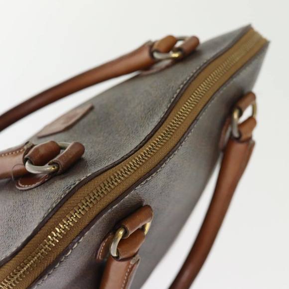 CELINE Macadam Canvas Hand Bag PVC 2way Brown Auth 75627 - Picture 6 of 16